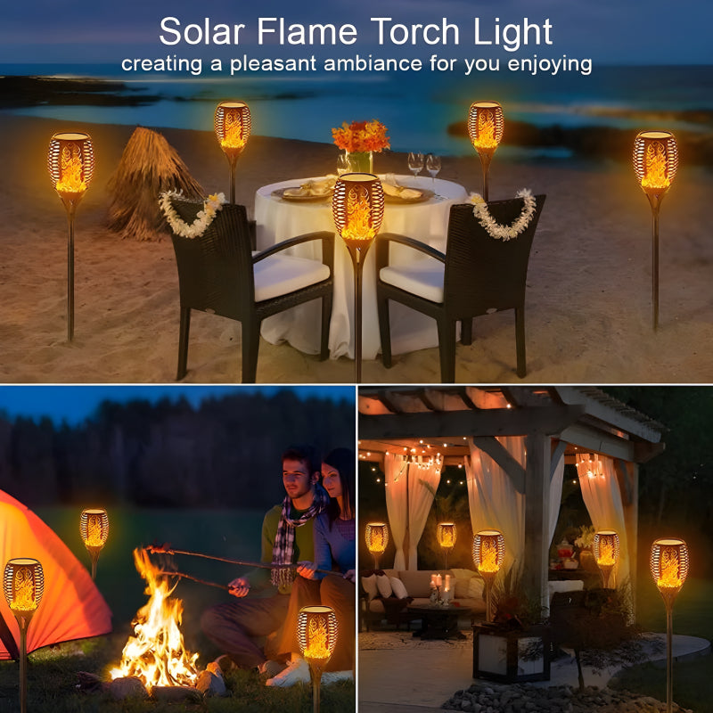 Solar Flame LED Light Lamp XF-6017 - Enhance Your Outdoors With Stunning Decoration