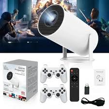 M300 Max Game Projector 4K + 2 Controllers + WiFi Bluetooth